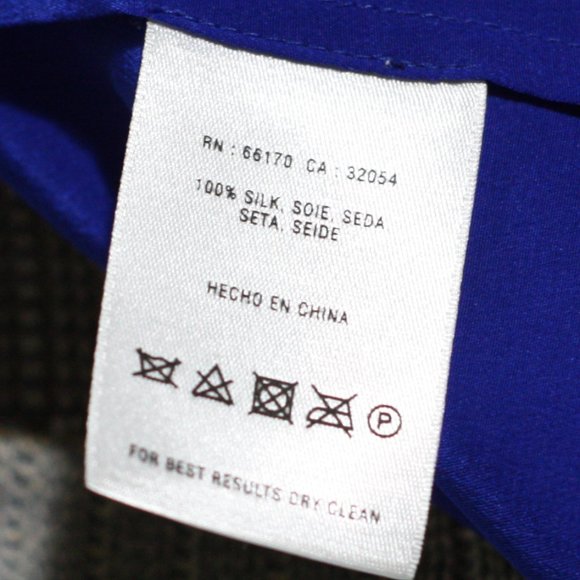 MAEVE Blue and White Silk Tunic - Picture 8 of 8